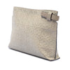 LOEWE Embossed Calfskin Anagram Repeat T Clutch Secondhand