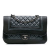 Chanel Medium Bicolor Quilted Calfskin Flap Secondhand
