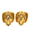 Chanel CC Two Tone Brass Clip On Earrings Secondhand