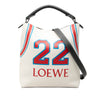 LOEWE Paulas Ibiza Printed Leather T 22 Bucket Bag Secondhand