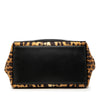 Balenciaga Canvas Leopard Print Navy Cabas Tote S Secondhand