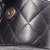 Chanel Mini Quilted Lambskin Round Vanity Case with Chain Secondhand
