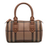 Burberry Smoke Check Coated Canvas Chester Boston Bag Secondhand
