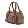 Burberry Smoke Check Coated Canvas Chester Boston Bag Secondhand