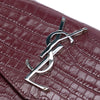 Saint Laurent Croc Embossed Leather Uptown Pouch Secondhand