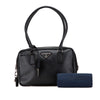 Prada Saffiano Lux Bauletto Handbag Secondhand
