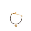 Louis Vuitton Monogram and Gold Plated Blooming Heart Charm Bracelet Secondhand