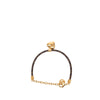 Louis Vuitton Monogram and Gold Plated Blooming Heart Charm Bracelet Secondhand