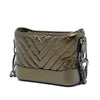 Chanel Small Chevron Quilted Metallic Aged Calfskin Gabrielle Crossbody Secondhand