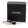 Chanel CC Gold Plated Resin and Faux Pearl Drop Clip On Earrings Secondhand