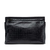 LOEWE Embossed Leather Anagram Repeat T Clutch Secondhand