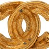Chanel CC Gold Plated Quilted Brooch Secondhand