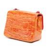 Secondhand Chanel Mini Square Classic Patent Striped Single Flap