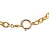 Chanel Gold Plated CC Braided Round Pendant Necklace Secondhand