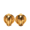 Chanel Gold Plated 31 Rue Cambon Round Clip On Earrings Secondhand
