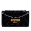 Chanel Quilted Patent Golden Class Accordion Flap Secondhand