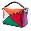 LOEWE Small Calfskin Rainbow Puzzle Satchel Secondhand