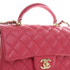 Chanel Mini Rectangular Classic Lambskin Top Handle Flap Secondhand