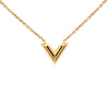 Louis Vuitton Gold Plated Essential V Necklace Secondhand