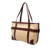 Bvlgari Leather Trimmed Canvas Tote Secondhand