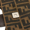 Fendi Zucca Canvas Shoulder Bag Secondhand