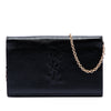 Saint Laurent Crinkled Calfskin Belle de Jour Chain Clutch Secondhand
