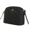 Chanel Mini CC Quilted Caviar Dome Clutch with Chain Secondhand