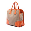 Prada Saffiano Trimmed Canvas Canapa Logo Satchel Secondhand