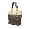 Chanel Small Bicolor Quilted Coated Canvas Paris Biarritz Tote Secondhand