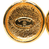 Chanel CC Gold Plated Medallion Drop Clip on Earrings Secondhand