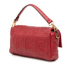Fendi Zucca Embossed Leather Baguette Satchel Secondhand
