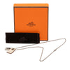Hermès Palladium Plated and Swift O Kelly Pendant Necklace Secondhand