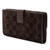 Gucci GG Suede Pelham Continental Long Wallet Secondhand