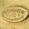 Chanel CC Gold Plated Rhombus Clip On Earrings Secondhand