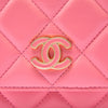 Chanel Mini Quilted Lambskin Pending CC Wallet On Chain Secondhand