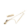 Louis Vuitton Gold Plated Enamel and Crystal Charm Pendant Necklace Secondhand
