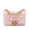 Chanel Mini Quilted Tweed and Lambskin Boy Flap Secondhand