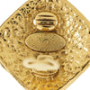 Chanel CC Gold Plated Diamond Shape Clip On Earrings Secondhand