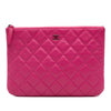Chanel Small Quilted Caviar O Case Clutch Secondhand