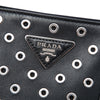Prada Large City Calf Grommet Galleria Double Zip Satchel Secondhand
