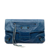 Balenciaga Lambskin Motocross Classic Envelope Clutch Secondhand