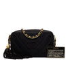Chanel CC Diamond Quilted Satin Tassel Camera Bag Secondhand