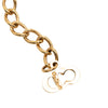 Dior Gold Plated Strass CD Logo Pendant Necklace Secondhand