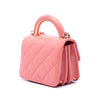 Chanel Mini Lambskin Paris Le19M Charming Top Handle Flap Secondhand