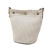 Saint Laurent Striped Canvas Rive Gauche Bucket Bag Secondhand
