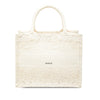 Dior Small Embroidered Mesh Macrame Book Tote Secondhand