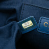 Chanel Quilted Denim Trip Vanity Case with Chain Secondhand