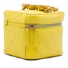 Chanel Small CC Quilted Lambskin Vanity Case With Chain Secondhand