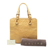 Celine Spiraling Macadam Embossed Leather Top Handle Bag Secondhand