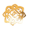 Secondhand Chanel CC Gold Plated Filigree Brooch